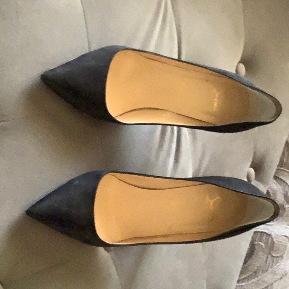 Christian Louboutin black suede pumps